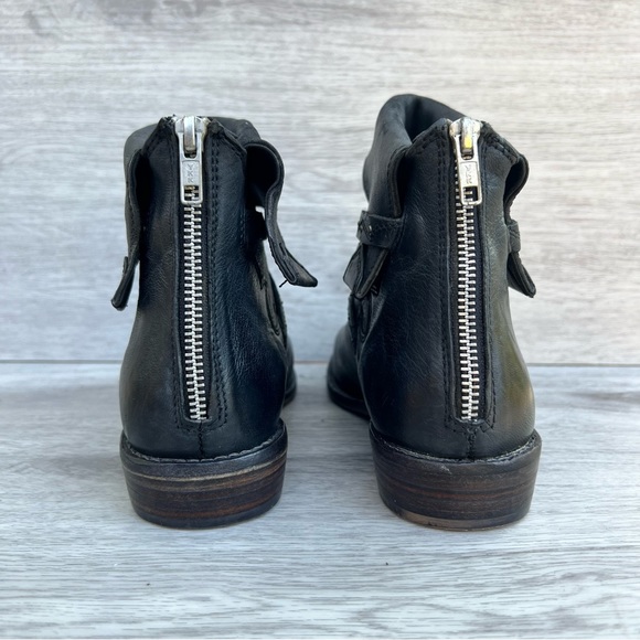 ✌🏻Free People Alamosa Black Leather Ankle Booties - Picture 10 of 13